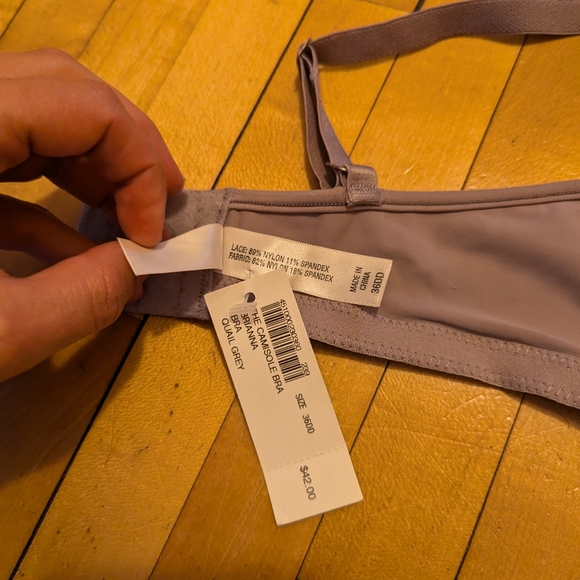 NWT Soma Camisole Brianna Bra 36DD in Quail Grey - Picture 4 of 4